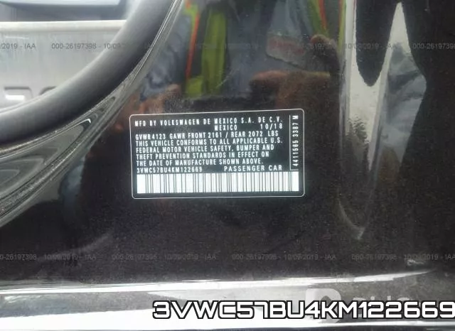 3VWC57BU4KM122669 фото 9