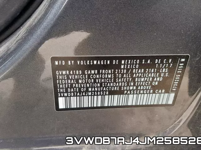 3VWDB7AJ4JM258528 фото 2