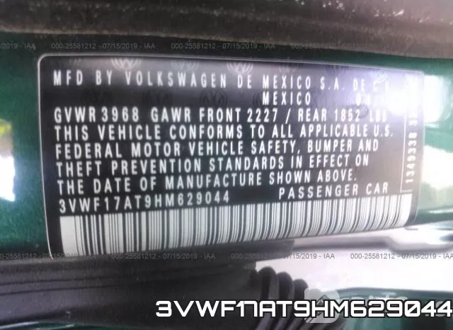 3VWF17AT9HM629044 фото 10