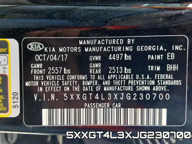 5XXGT4L3XJG230700 фото 2