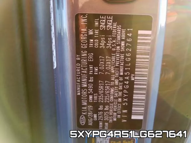 5XYPG4A51LG627641 фото 2