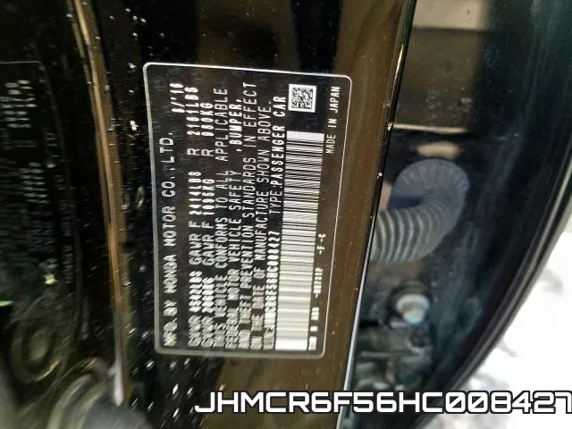 JHMCR6F56HC008427 фото 2