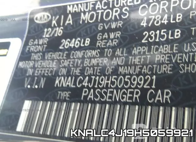 KNALC4J19H5059921 фото 10