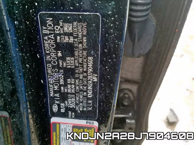 KNDJN2A28J7904608 фото 2