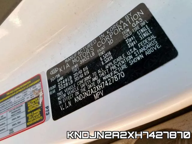 KNDJN2A2XH7427870 фото 2