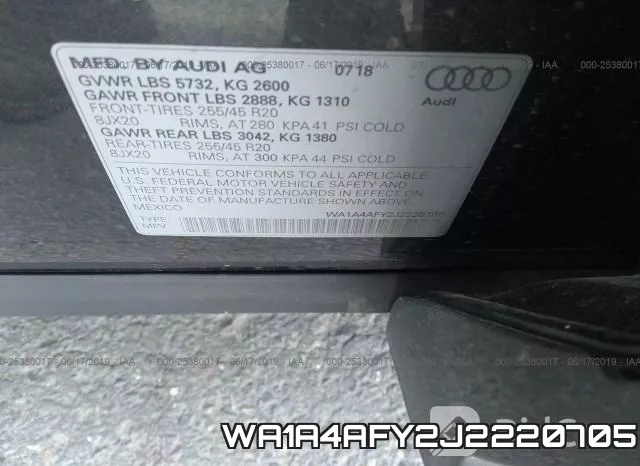 WA1A4AFY2J2220705 фото 10