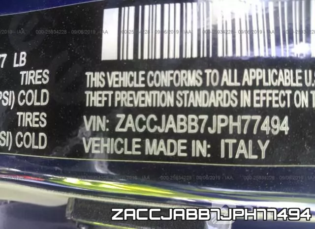 ZACCJABB7JPH77494 фото 10