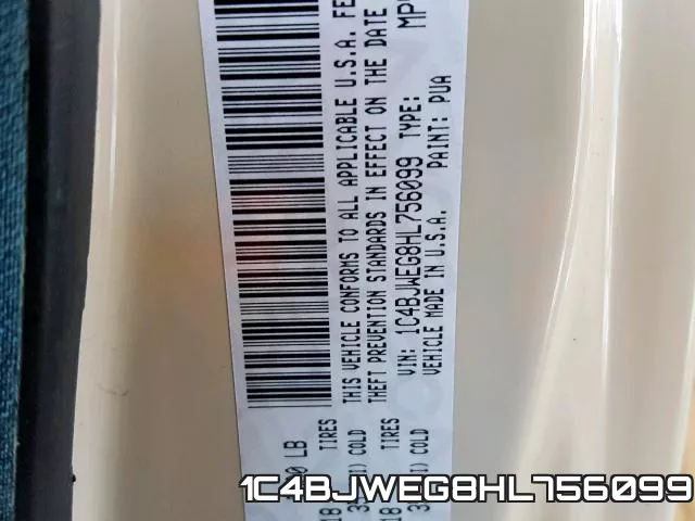 1C4BJWEG8HL756099 фото 2