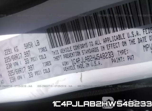 1C4PJLAB2HW548233 фото 10