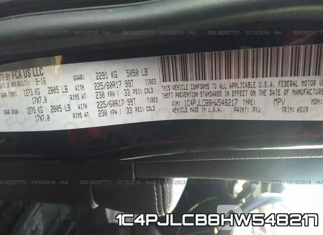 1C4PJLCB8HW548217 фото 10