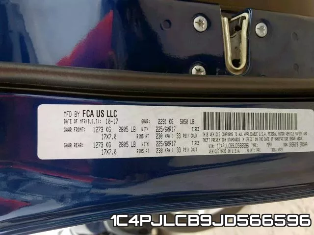 1C4PJLCB9JD566596 фото 2