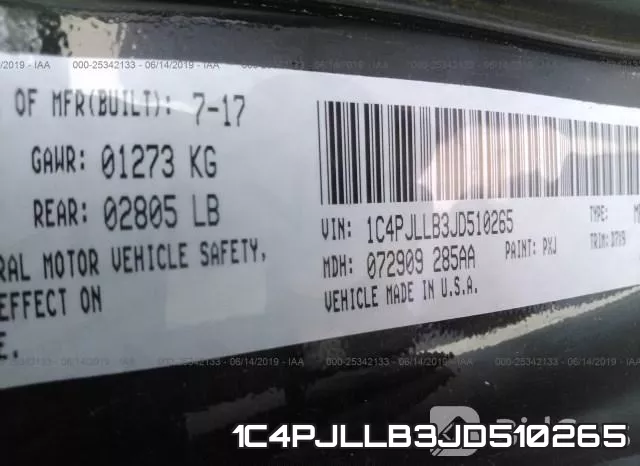 1C4PJLLB3JD510265 фото 8