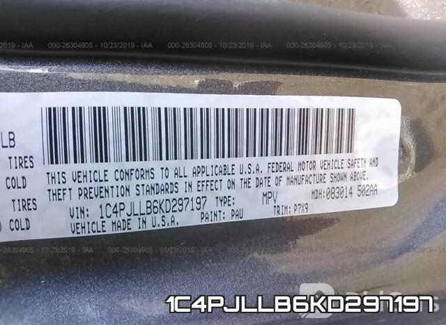1C4PJLLB6KD297197 фото 10