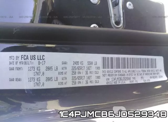 1C4PJMCB6JD529348 фото 10