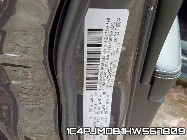 1C4PJMDB1HW567809 фото 2