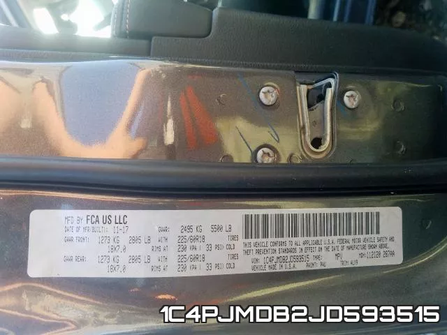 1C4PJMDB2JD593515 фото 2