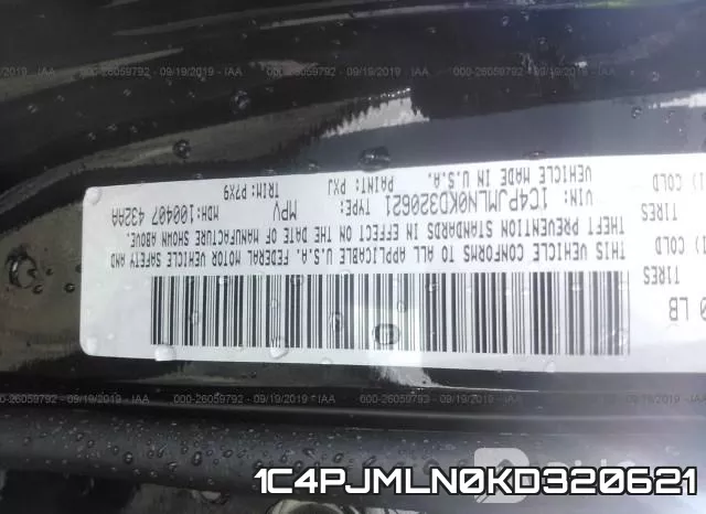 1C4PJMLN0KD320621 фото 10