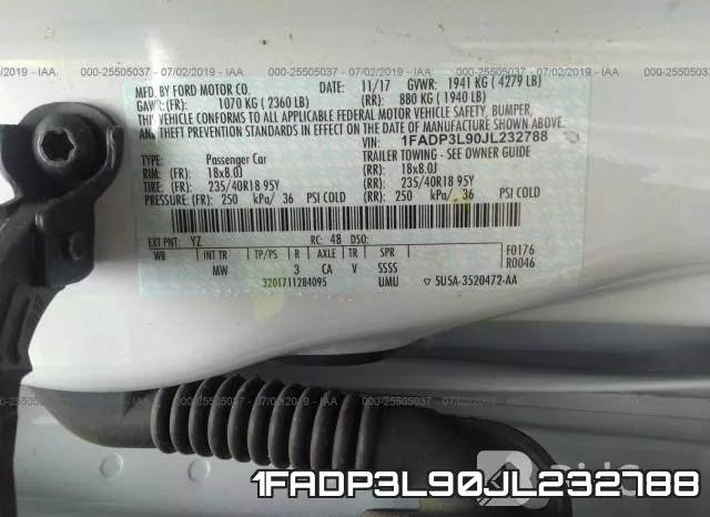 1FADP3L90JL232788 фото 10
