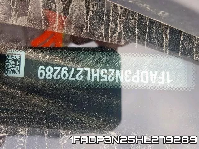 1FADP3N25HL279289 фото 2