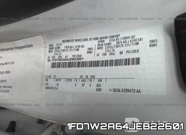 1FD7W2A64JEB22601 фото 10