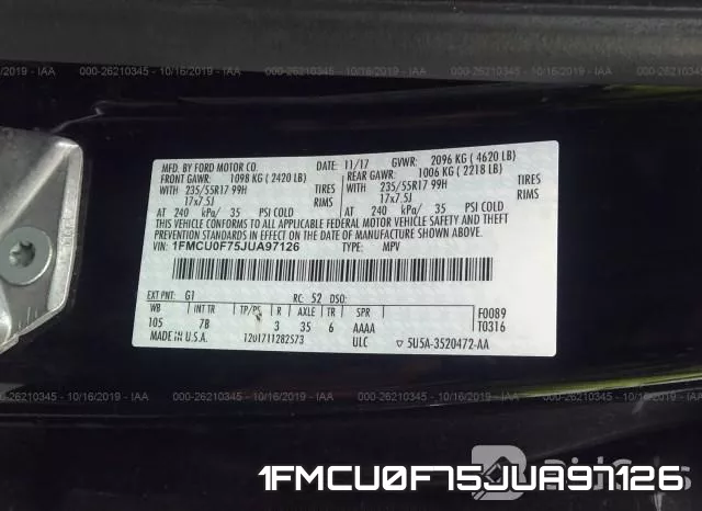 1FMCU0F75JUA97126 фото 8