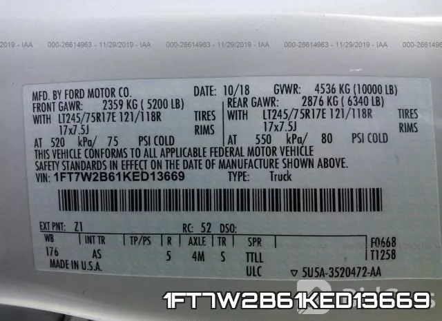 1FT7W2B61KED13669 фото 10