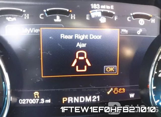 1FTEW1EF0HFB27010 фото 8
