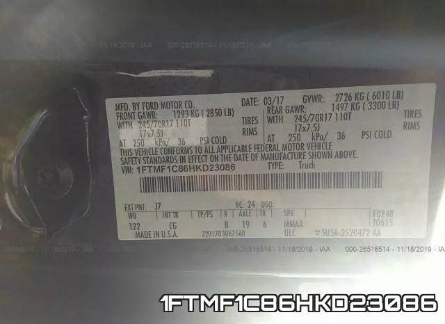1FTMF1C86HKD23086 фото 10