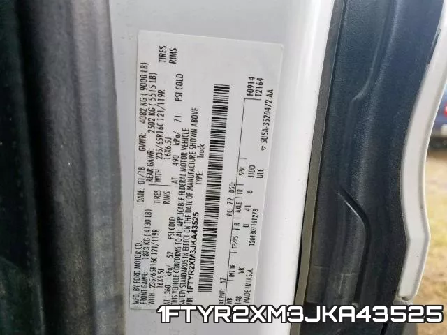 1FTYR2XM3JKA43525 фото 2