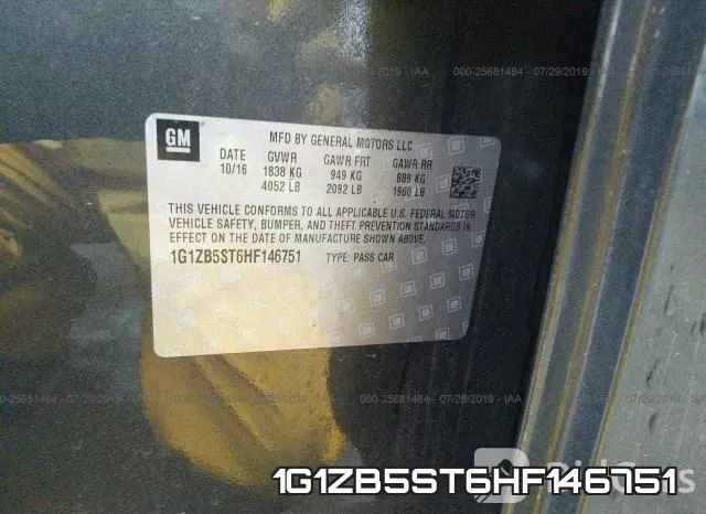 1G1ZB5ST6HF146751 фото 10