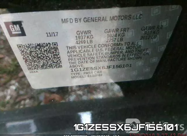 1G1ZE5SX6JF156101 фото 10
