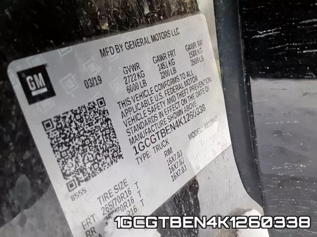 1GCGTBEN4K1260338 фото 2