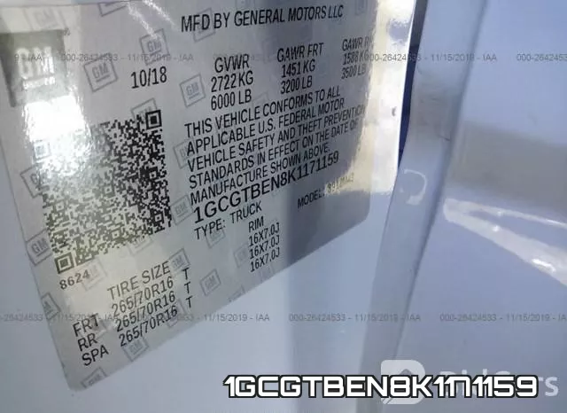 1GCGTBEN8K1171159 фото 10