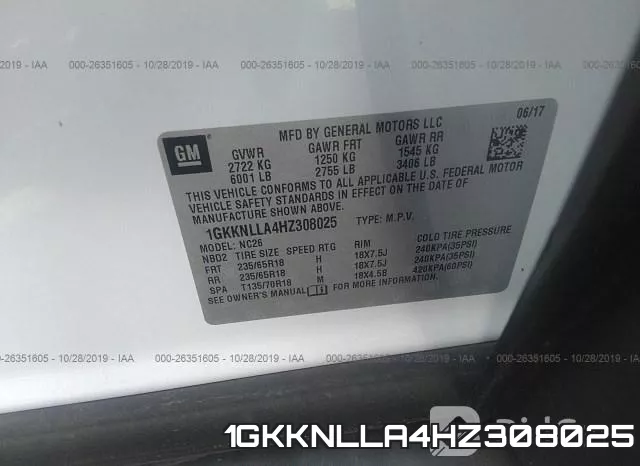 1GKKNLLA4HZ308025 фото 10