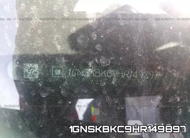 1GNSKBKC9HR149897 фото 10