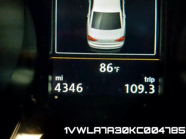 1VWLA7A30KC004785 фото 9