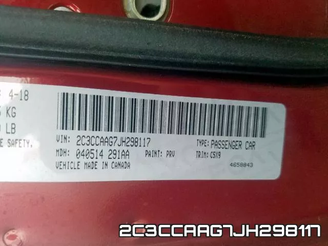 2C3CCAAG7JH298117 фото 2