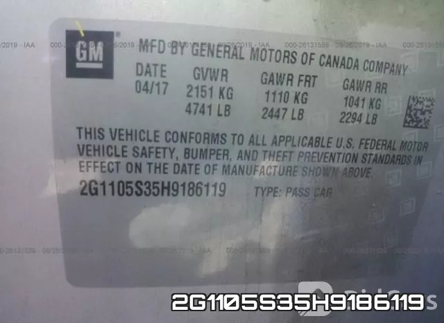 2G1105S35H9186119 фото 10