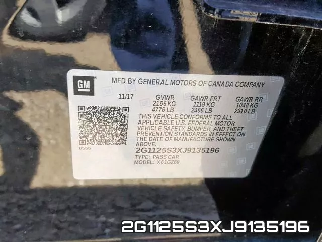 2G1125S3XJ9135196 фото 2