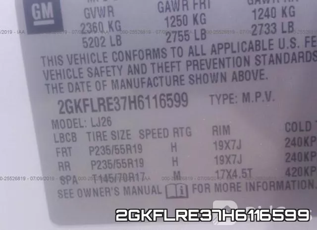 2GKFLRE37H6116599 фото 9