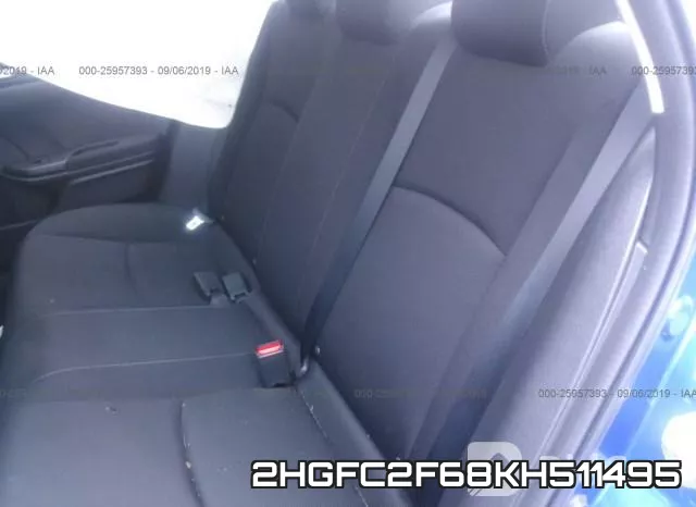 2HGFC2F68KH511495 фото 9