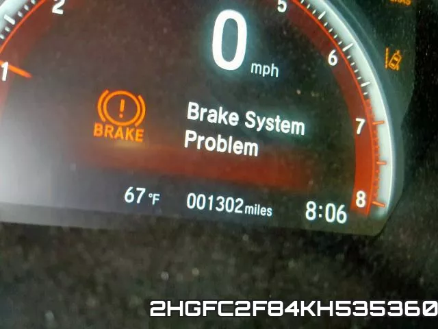 2HGFC2F84KH535360 фото 9