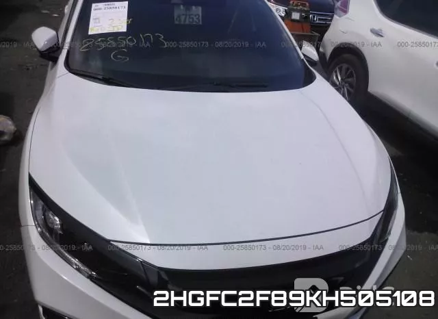 2HGFC2F89KH505108 фото 7