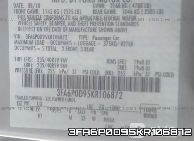 3FA6P0D95KR106872 фото 10