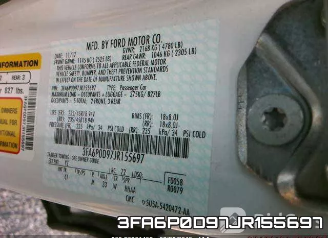 3FA6P0D97JR155697 фото 10