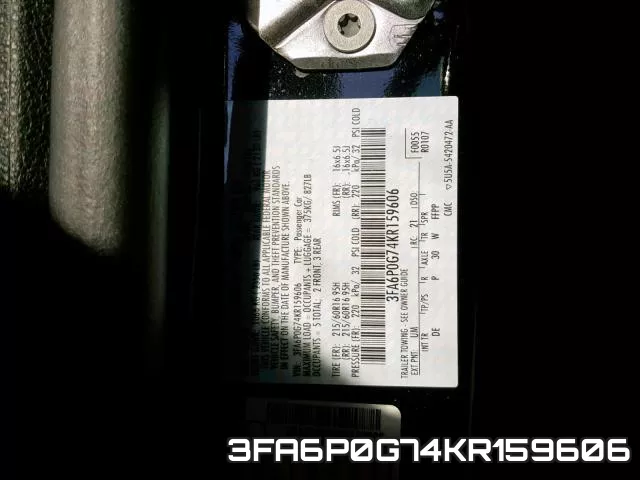 3FA6P0G74KR159606 фото 2