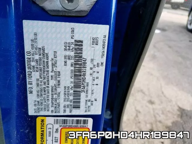 3FA6P0HD4HR189847 фото 2