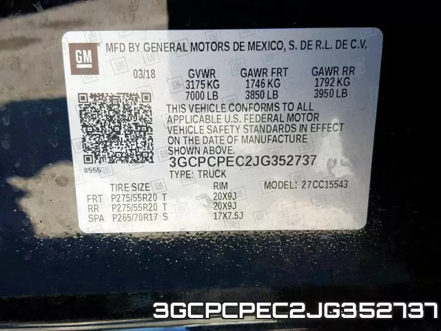 3GCPCPEC2JG352737 фото 2