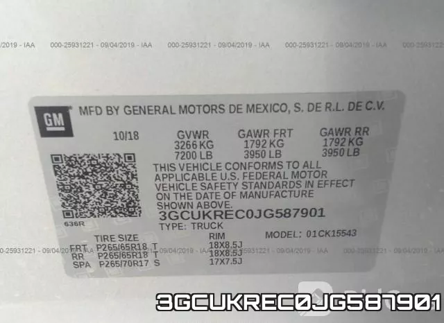 3GCUKREC0JG587901 фото 10
