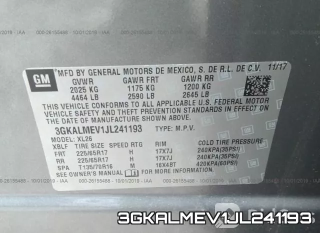 3GKALMEV1JL241193 фото 9